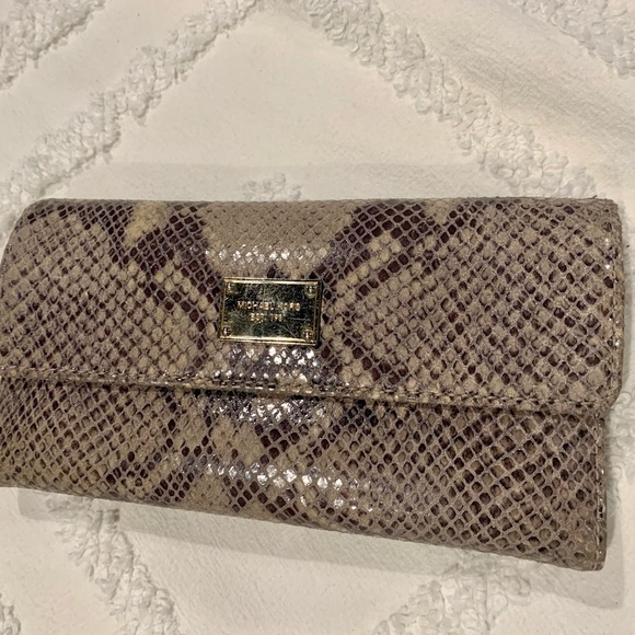 MICHAEL Michael Kors Handbags - Authentic Snakeskin Michael Kors wallet
